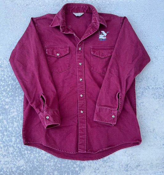 Maroon Button Up