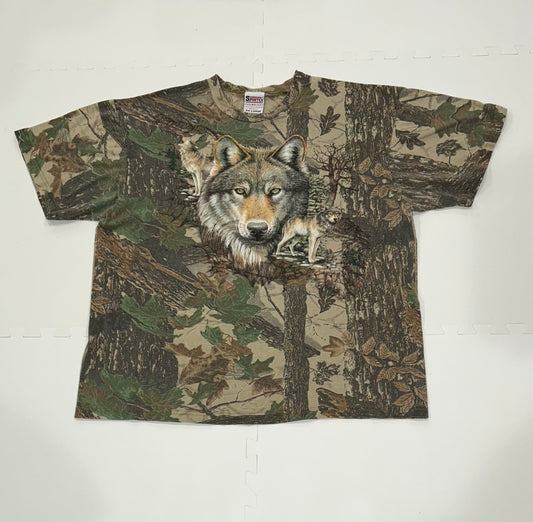 3 Wolf Camo T-Shirt